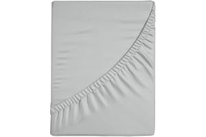 Zer0bed, Lenzuolo Sotto con Angoli Singolo Tinta Unita 100% Cotone ANGOLO MAXI 30CM, 1 Piazza, Grigio, 90x200