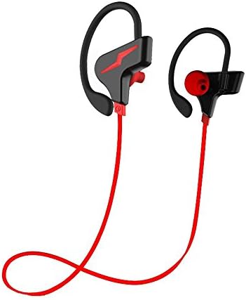 Bluetooth Headset,Vancus Wireless Heaphones Sport Earphones Running Earbuds Bluetooth V4.0 Nosie Cancelling with Mic Stereo Earphones for iPhone 7 Samsung Huawei Smart Phones( Light Weight, 8 Hours Playing Time,360 Adjustable Earhook)