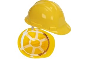 SUPREMETTF SUPREMLY TOUGH Hard Hat, Safety Helmet, Hard Hats Construction, Hardhat, PPE, Construction Helmet, Mens Womens Childs Multi-Position 6-Point Adjustable, Builders, Work Safety Equipment & Gear (Yellow)