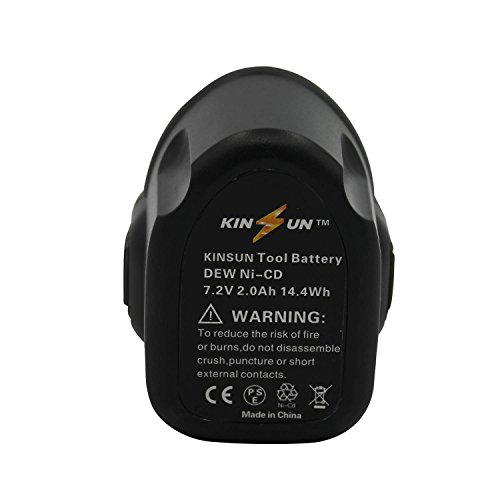 KINSUN Elektrowerkzeug Akku 7.2V 2.0Ah Ni-Cd für Dewalt DE9057 DE9085 DW9057 - 6