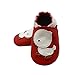 Sayoyo Soft Leather Baby Shoes with Duck (0-6 months,Red)