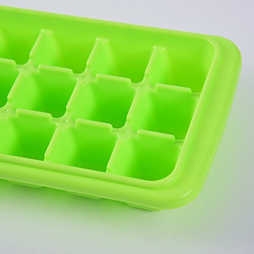 Eiswürfelform mit Deckel aus Polypropylen, Bpa frei, 21 Eiswürfel, 26.5*11.5*4cm Eiswürfelschale - 5
