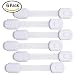 Blulu 6 PCS Baby Safety Locks Cabinet Latch, White