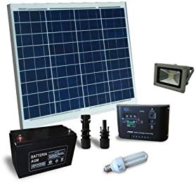 Solar Panel Light Kit Fluorescent Bulb for Internal and External Off Grid