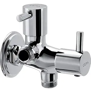 CERA - F2002211 Garnet Quarter Turn Fittings 2-Way Angle Cock (Chrome Finish)