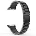 Produktbild MoKo Gear S2 Watch Armband, Universal Edelstahl Uhrband Strap Erstatzband mit hochwertigem Adapter Uhren Connector Uhrenadapter Metallschließe für Samsung Galaxy Gear S2 SM-R720 & SM-R730, Schwarz