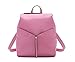 Produktbild Leder weiblichen Rucksäcke multifunktions Pauschalreise Vogue Mädchen Schüler Schulmappen, A Rosa