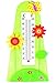 Produktbild 3-D Effekt - Thermometer - " Blumen & Blüten - grün " - aus Holz - für Kinder - Kinderthermometer - Wandthermometer / Kinderzimmer - Wärme Kälte - Holzthermometer / Raumthermometer - Temperaturmessgerät - Blume - Zimmerthermometer - Blüte