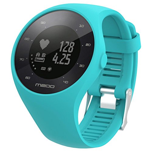para Reloj Polar m200 Correas 6 Colores Bandas de reemplazo Suave Silicona Correas Pulsera para Polar M200 GPS Reloj smartwatch, Ancho de Banda 20MM by Sannysis (Azul)