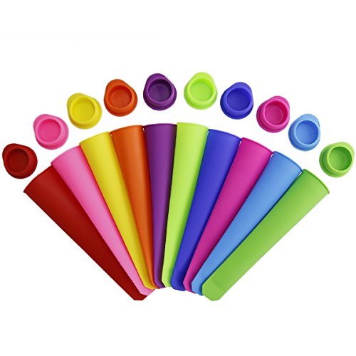 Joyoldelf Silikon Ice Pop Schimmel Set – Popsicle Maker Formen – Set Von 10 - 7