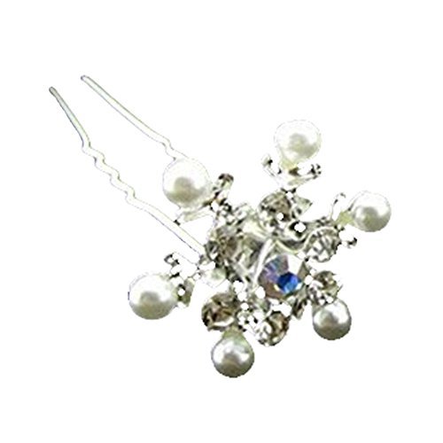 SODIAL(R) Elegant Lady Pearl Rhinestone Hair Pins Clip Hairpins Barrette For Wedding Bridal Prom RS.750 (42.00% Off) - Amazon