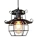 Produktbild M-zmds Industrielle Pendelleuchte, Retro Vintage Breite Schmiedeeisen Metall Laterne Käfig Deckenleuchte Leuchte Beleuchtung Kronleuchter verwenden E27 Edison Blubs mit Kette
