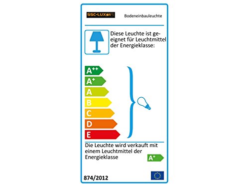 LED Boden Einbau-Strahler, Einbau-Leuchte MARNE rund in Edelstahl gebürstet, mit Echt-Glas matt, 5W warm-weiß, GU10 230V [TOP VORTEILE: hervorragende LICHTQUALITÄT, hoch BELASTBAR, schneller EINBAU] - 8