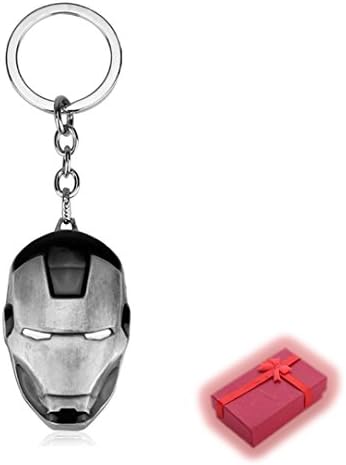 Nido del Bimbo – Keyring Superhero Type Marvel The Avengers DC Comics Justice League of America Star Wars Movies Games Cartoon Comic Manga Villains Bad Guys Good Guys IRONMAN WAR MACHINE (BLACK/SILVER)
