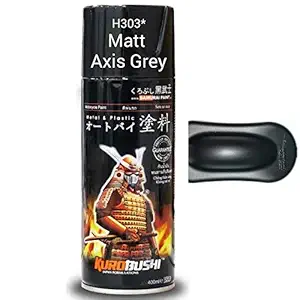 SAMURAI KUROBUSHI Spray Paint 1K 1Star Metallic #H303*- MATT AXIS GREY