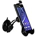 Price comparison product image Tigerbox® Premium 360° Rotating In Car Windscreen Suction Mount Holder Cradle For Sony Xperia L2, XA2, XZ1, XZ2, XZ2 Compact & Premium handsets.