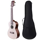 Ausgestattet mit original Aquila NEW NYLGUT Nylon-4-Saiten aus Italien und hochpräzisen Silber-Gitarren-Style-Metall-Tunern (Closed Geared Tuning Pegs), einfach in Einklang zu bringen und in Einklang zu bleiben.