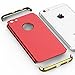 Produktbild VemMore iPhone 6S Hülle iPhone 6 Hülle Hard Handyhülle Ultra Slim Dünn 360 Hardcase Full Body Case 3 in 1 Gold Bumper Schutz Schutzhülle Anti-Kratzer Elegant Protective Stoßfest Hart PC Cover Matt  - Rot