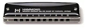 Suzuki HA-20 Hammond Promaster 10-Holes Chrome Plated C Key Diatonic Harmonica