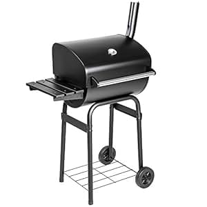 TecTake® BBQ Holzkohlegrill Barbecue Smoker mit Temperaturanzeige