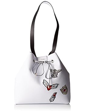 Guess Bobbi damen, handtasche, weiß