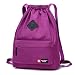 Produktbild IVIM Wasserdicht Kordel Beutel Nylon/Turnbeutel / Sporttasche mit Innen- und Rücktasche, Hipster Gymsack für Fitness, Wandern, Reise, Schule