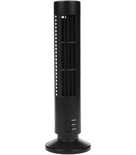 Ventilateur Tour Sans Pales Newlux W80 - 45W, 3 Vitesses, Oscillation 70°, Minuterie 120 Min - Blanc