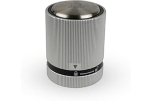 PEUGEOT - Line - Bouchon Vin Effervescent - Pour Reboucher Hermétiquement et Conserver les Bouteilles de Vins Pétillants Entamées - Garanti 5 Ans - Idée Cadeau Oenologie - Coloris Aluminium