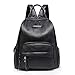 Produktbild RSTJ-Sjbag Rucksäcke Weiches PU-Leder Mit Leder Gequiltet Europäischen und Amerikanischen Mode-Groß-Kapazität Travel College Wind Student Schwarze Frauen-Schultertasche