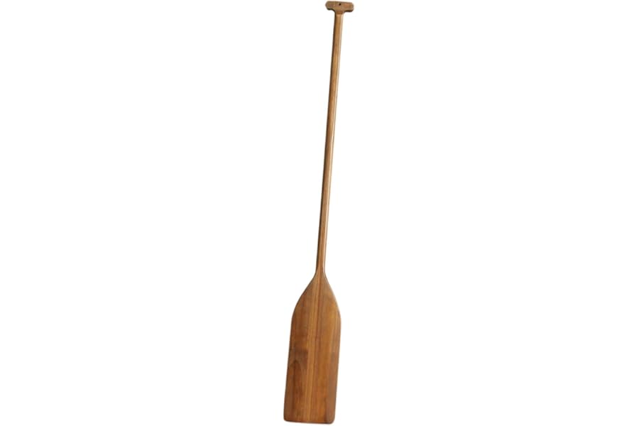 kowaku Wood Paddle Boat Oar Wall Decor,Wooden Oar 48.inch Rowing for Display, Wooden Canoe Paddle for Lake House Decoration