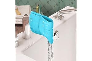 EHOTER Wasserhahn-Schutzabdeckung für Babys, Antikollision, kreative Elefantenform, Badewanne, Sicherheit, Wasserhahn-Abdeckung, Schutz (blau)