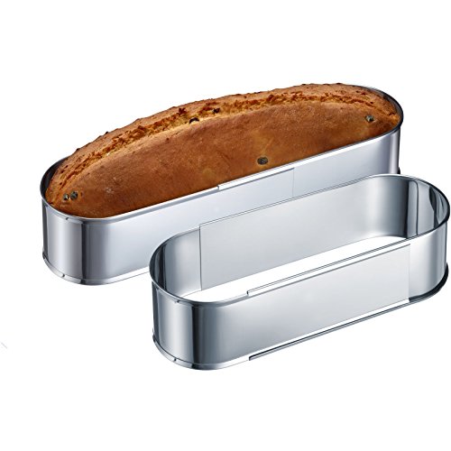 Westmark ausziehbare Backform, 27 bis 40 cm, Oval, Rostfreier Edelstahl, Silber, 31352260 - 2