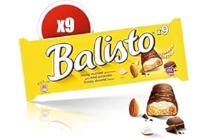 BALISTO - Barres Aux Lait Miel Amandes 166G - Lot De 4