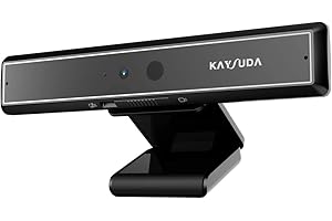 Kaysuda CA20 Cámara IR USB de Reconocimiento Facial para Windows Hello Windows 11, Web Camera Up to 1080P (Entry Level) con Micrófono Dual Omnidireccional para Videoconferencia y Oficina en Casa