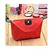 Domire Women Dumpling Shape Nylon Waterproof Zipper Cosmetic Makeup Bag Handbag ,Red