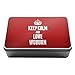 Produktbild Rot Keep Calm und Love Woburn (Metall Aufbewahrungsdose Box 0735