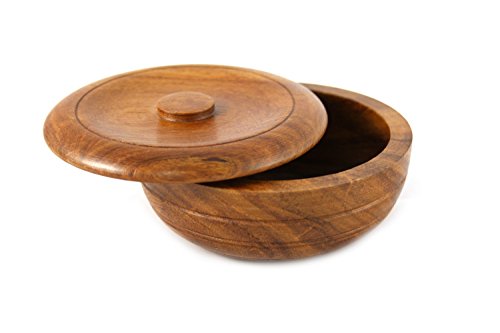RAZZOOR Shaving bowl with lid - Palisander wood - Image 2