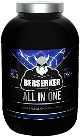 BERSERKER All in One Protein Powder | with Creatine, HMB, MCTs, L-Glutamine, Chromium and Black Pepper, Chocolate, 908g