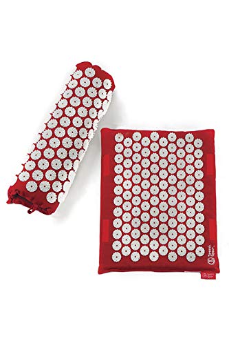 Spoonk tapete de Viaje de cáñamo orgánico, Rojo Cereza