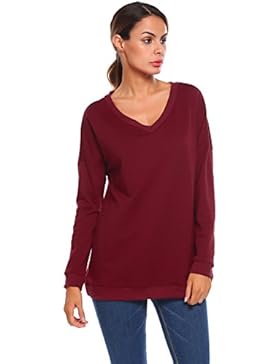 Beyove Damen Langarmshirt Elegan