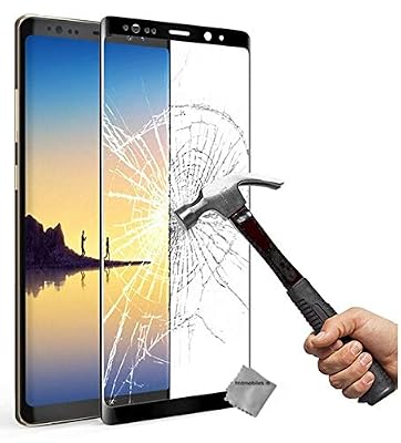 htdmobiles Film de Protection Verre trempe incurve Integral Samsung Galaxy Note 8 - Noir