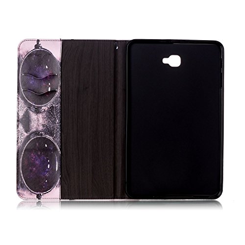 Romtronic Cute Colorful Flip Tasche PU Leder Abdeckung Stand Schutzhülle für Samsung Galaxy Tab A6 10.1 Pouces SM-T580 / SM-T585 + 1 x Schwarz Stylus (Design 07) - 4