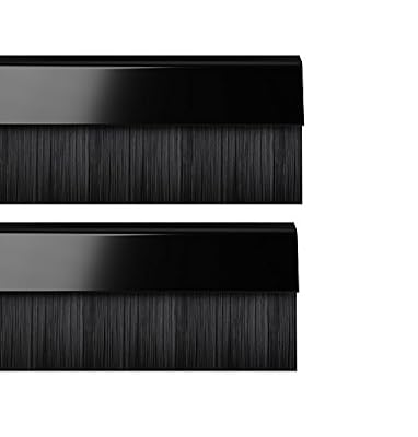 Stormguard 02 Am0010914bl BDS Coque Clip en bas de la porte brosse Bourrelet d'étanchéité, Noir, 914 mm, lot de 2 pièces
