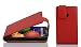 Produktbild Lenovo (Motorola) MOTO E (1.Gen.) Flip Hülle in ROT von Cadorabo - Handyhülle in Kunstleder für MOTO E (1.Gen.) Case Cover Schutzhülle Etui Tasche in INFERNO ROT