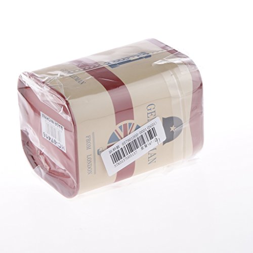 Britische Art Jahrgang Metall Sparschwein Spardose Sparbüchse Münze Box Piggy Bank – Rot - 5