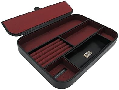 Cordays Men Desk Valet Tray Organizer "Premium Quality" Handmade in European Leather -Ideal Gift- CDM-00008