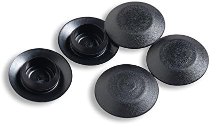 BPF-1/2 0.5 inch Flush Mount Black Plastic Body and Sheet Metal Hole Plugs PDR Paintless Dent Repair (50) by CapPlugs