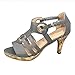 Produktbild YEARNLY Damen Sommer Sandaletten Damen mit Absat Sandalen High Heel Spitz Pumps Retro Römersandalen Abendschuhe Rockabilly Hochzeit Schuhe mit Hohen Absätzen Retro Peeptoe Sandalen