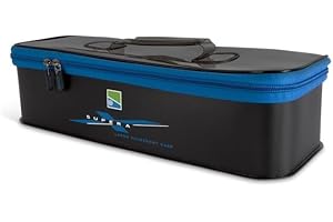 Preston Innovations Supera XL Eva - Estuche para accesorios, negro/azul, Estuche para accesorios