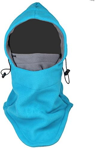 Mazo Double Layers Thicken Warm Full Face Cover Winter Ski Mask (Blue DarkGrey)